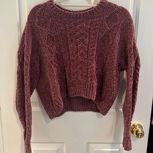 LA Hearts fuzzy sweater